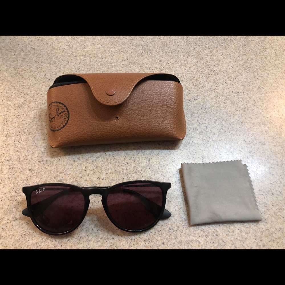 Ray Ban Erika Sunglasses in Black